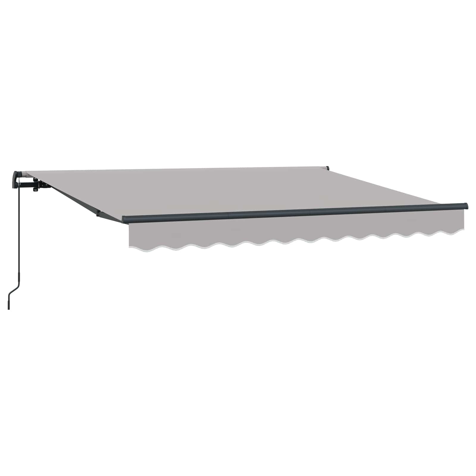 Utrækkelig Markise Lysegrå 300 x 200 cm Stof