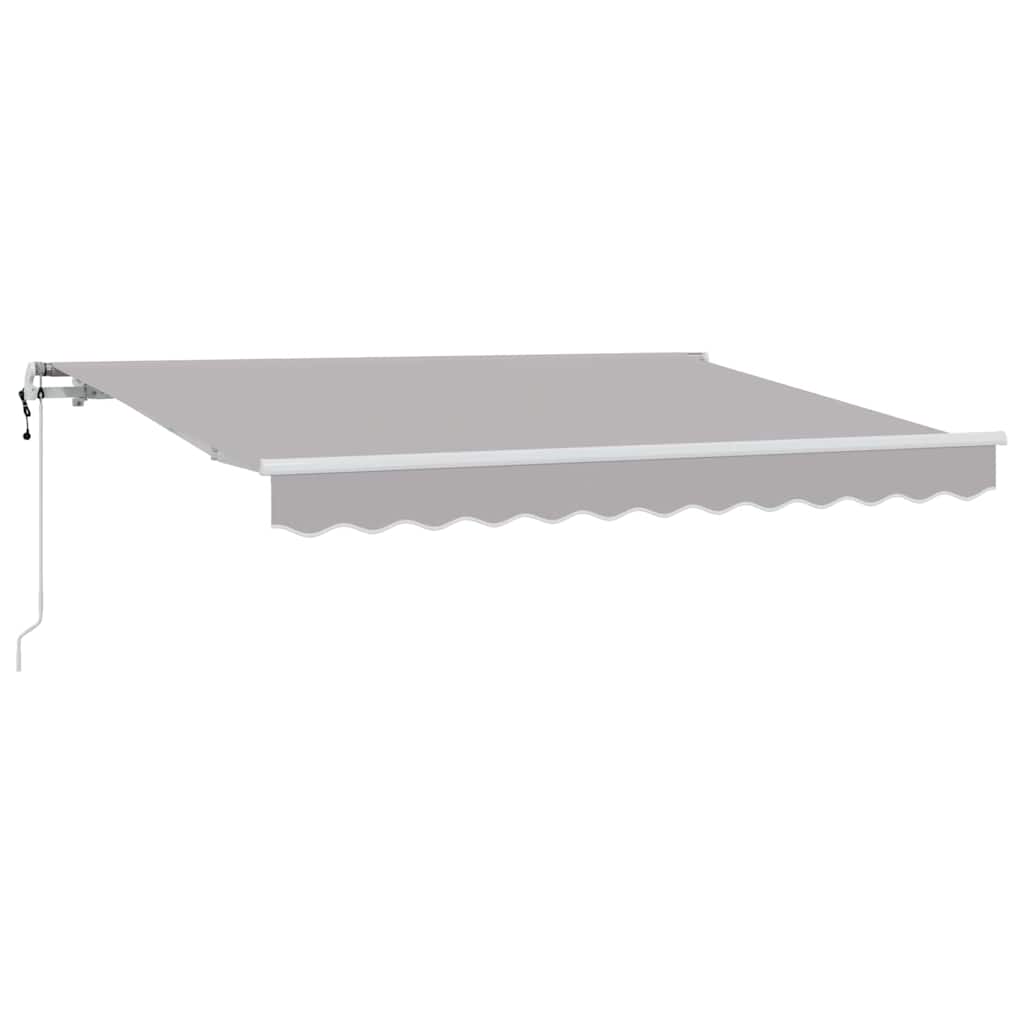 Utrækkelig Markise Lysegrå 300 x 200 cm Stof