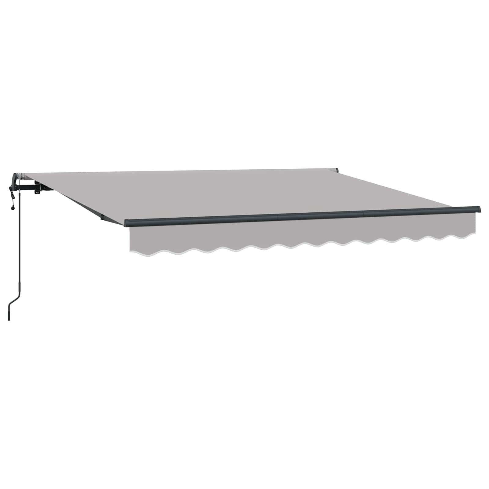 Utrækkelig Markise Lysegrå 300 x 200 cm Stof