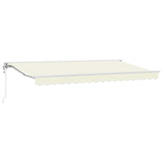 Markiseramme Creme 350 x 200 cm Polyester med PU belægning