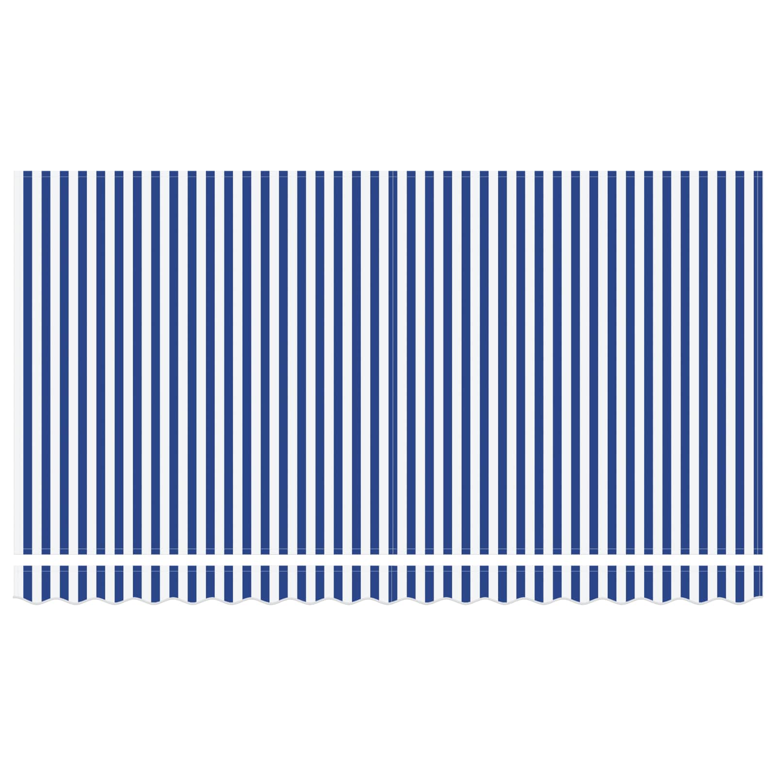 Utrækkelig Markise Stribet Blå 350 x 200 cm Stof