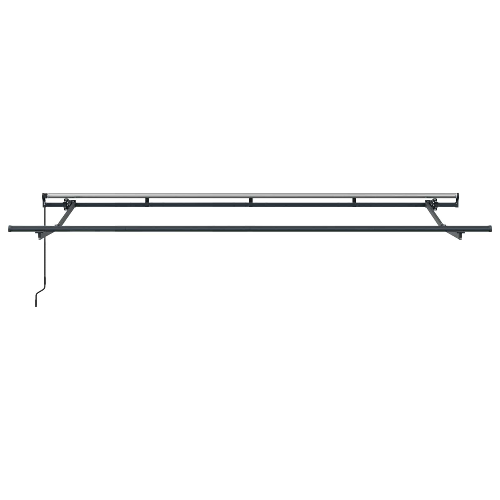Utrækkelig Markise Stribet Blå 350 x 200 cm Stof