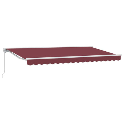 Markiseramme Bordeaux 350 x 200 cm Polyester med PU belægning