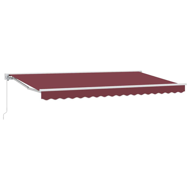 Markiseramme Bordeaux 350 x 200 cm Polyester med PU belægning