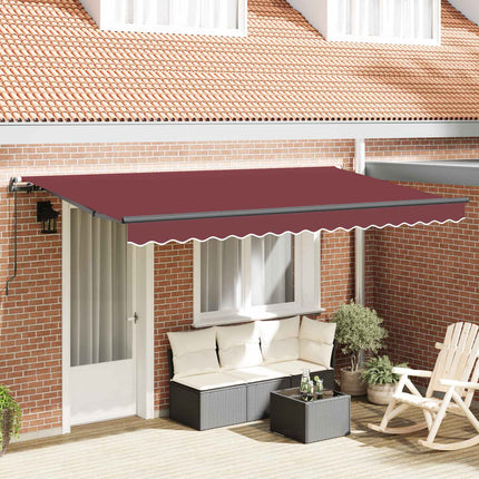 Udtrækkelig markise Bordeaux 350 x 200 cm Stof