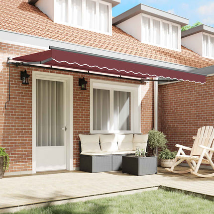 Udtrækkelig markise Bordeaux 350 x 200 cm Stof