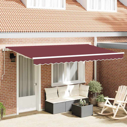 Udtrækkelig markise Bordeaux 350 x 200 cm Stof