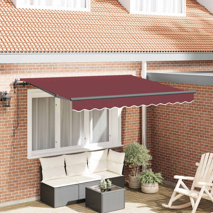 Udtrækkelig markise Bordeaux 350 x 200 x 165 cm Stof
