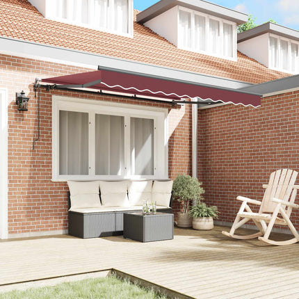 Udtrækkelig markise Bordeaux 350 x 200 x 165 cm Stof
