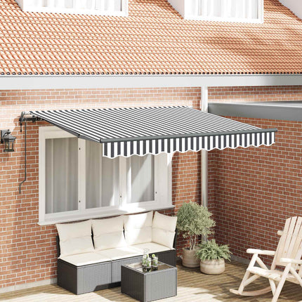 Udtrækkelig markise Antracit 350 x 200 cm Stof