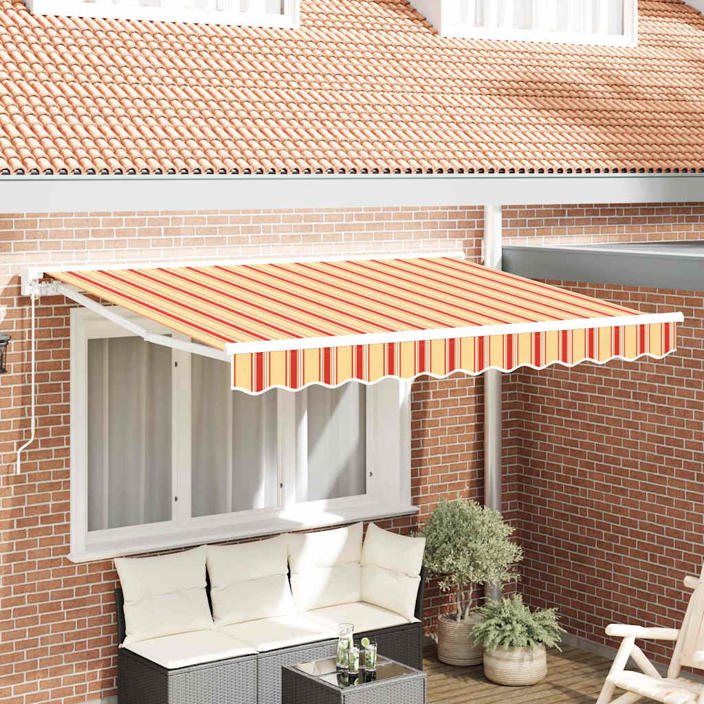 Markiseramme Flerfarvet 350 x 200 cm Polyester med PU belægning