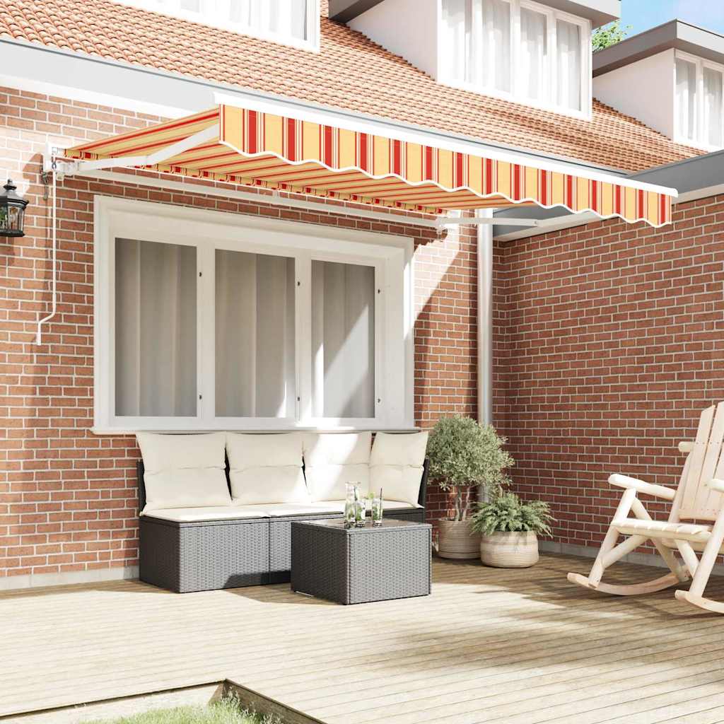 Markiseramme Flerfarvet 350 x 200 cm Polyester med PU belægning