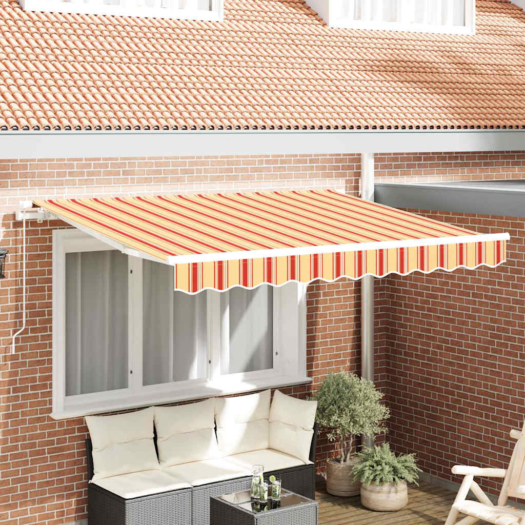 Utrækkelig Markise Gul 350 x 200 cm Stof