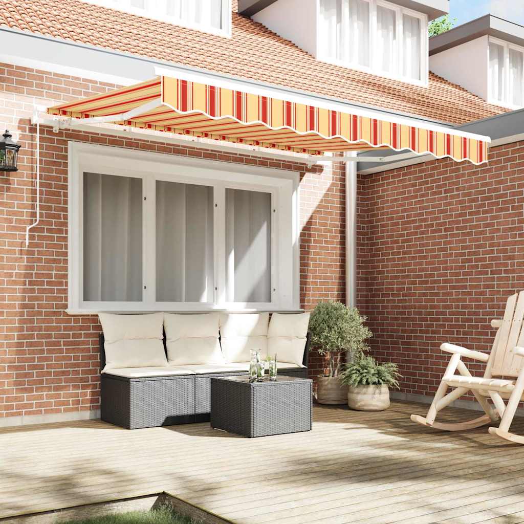 Utrækkelig Markise Gul 350 x 200 cm Stof