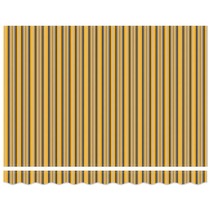Markiseramme Gul og Grå 350 x 200 cm Polyester med PU belægning