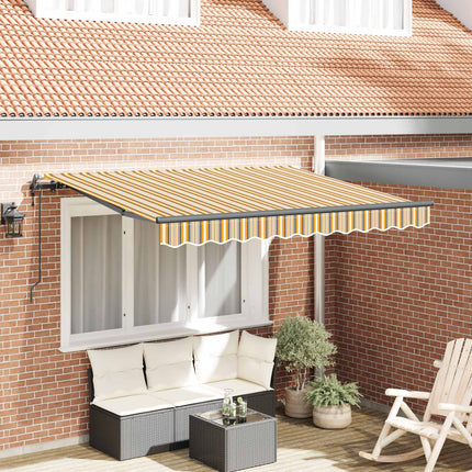 Utrækkelig Markise Gul 350 x 200 cm Stof