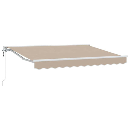 Markiseramme Beige 350 x 200 cm Polyester med PU belægning