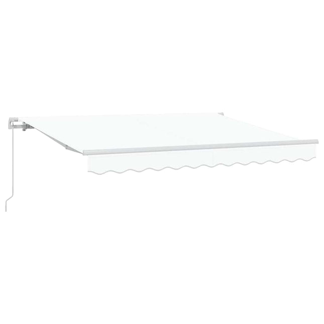 Utrækkelig Markise Hvid 350 x 200 cm Stof