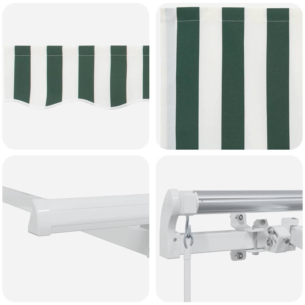 Utrækkelig Markise Grøn 350 x 200 cm Stof