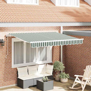 Utrækkelig Markise Grøn 350 x 200 cm Stof