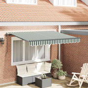Utrækkelig Markise Grøn 350 x 200 cm Stof