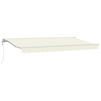 Markiseramme Creme 400 x 200 cm Polyester med PU belægning