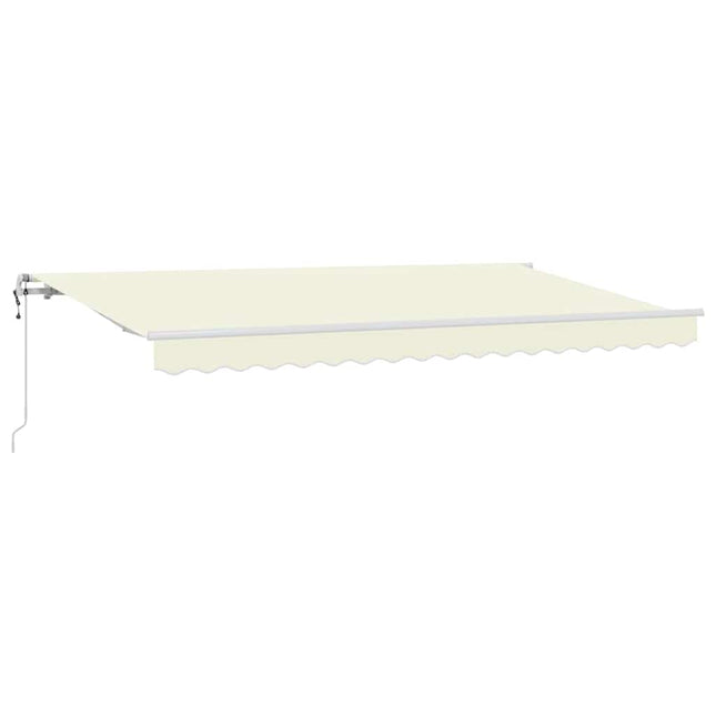 Udtrækkelig markise Creme 400 x 200 cm Stof