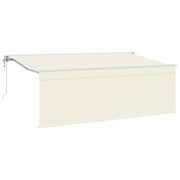 Utrækkelig Markise Creme 400 x 200 cm Polyester og Aluminium