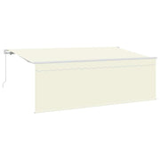 Utrækkelig Markise Creme 400 x 200 cm Polyester og Aluminium