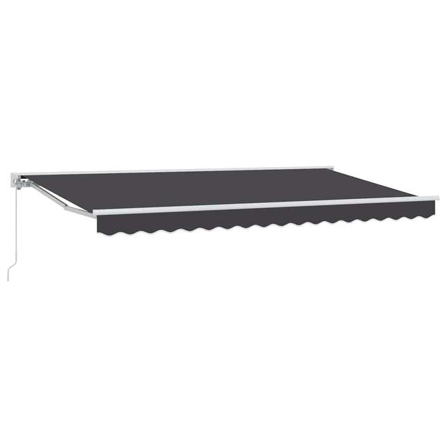 Markiseramme Antracit 400 x 200 cm Polyester med PU belægning