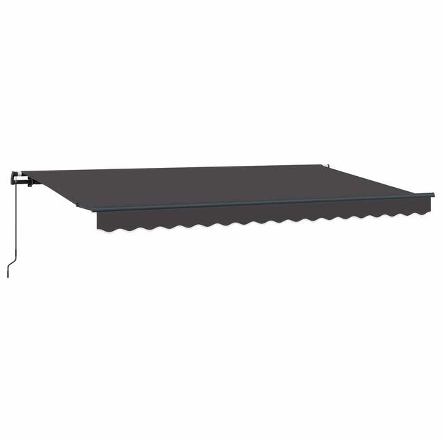Utrækkelig Markise Antracit 400 x 200 cm Stof