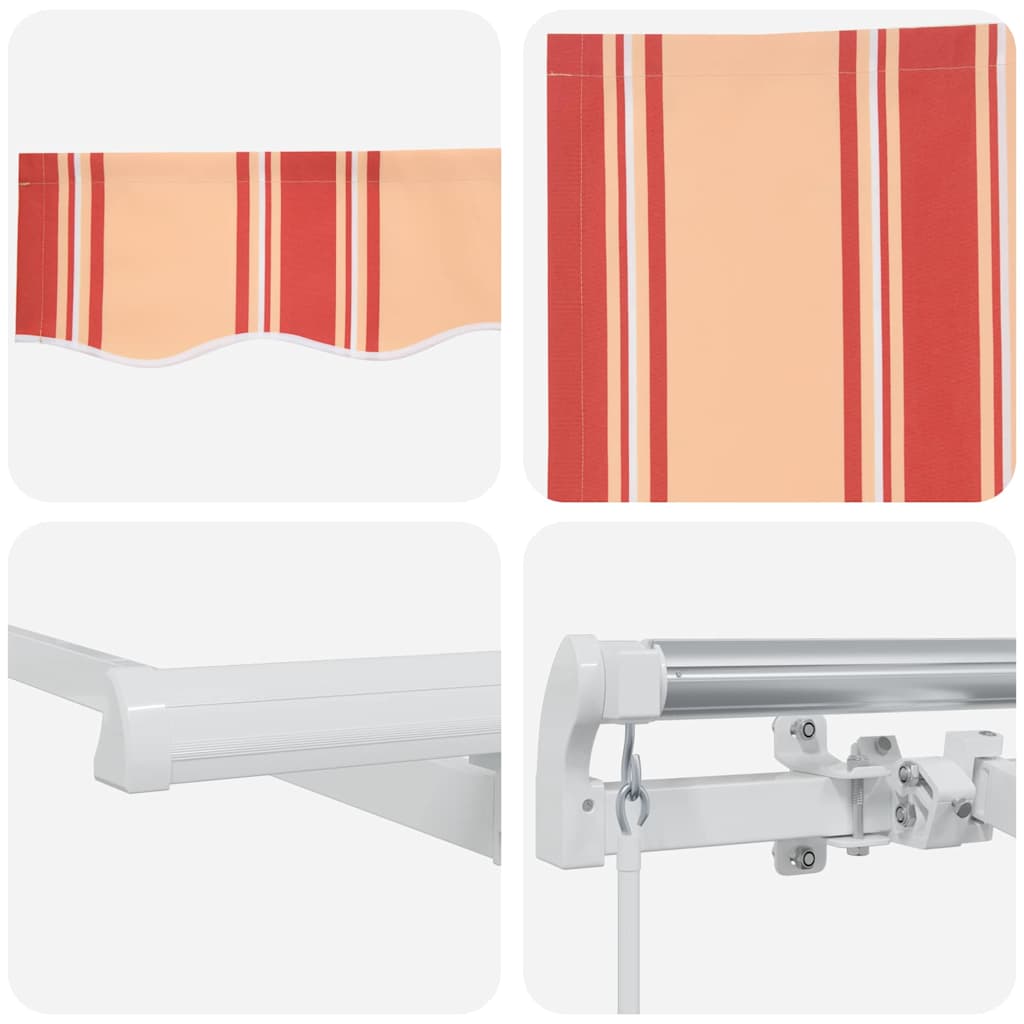 Utrækkelig Markise Gul 400 x 200 cm Stof