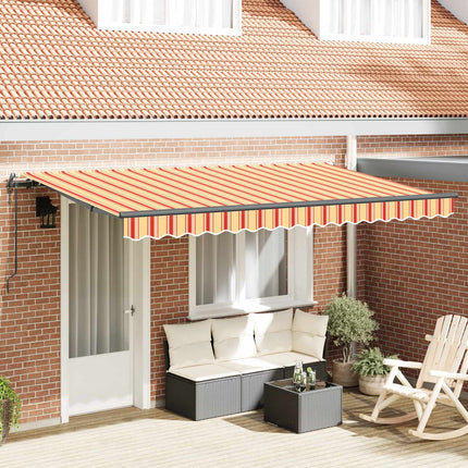 Udtrækkelig markise Gul 400 x 200 cm Stof