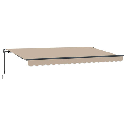 Utrækkelig Markise Beige 400 x 200 cm Stof