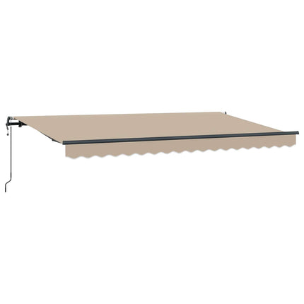 Utrækkelig Markise Beige 400 x 200 cm Stof