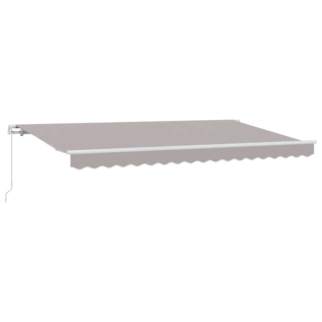 Utrækkelig Markise Lysegrå 400 x 200 cm Stof
