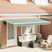 Utrækkelig Markise Grøn 400 x 200 cm Stof