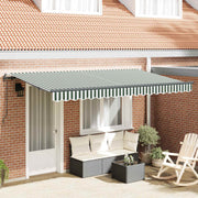 Utrækkelig Markise Grøn 400 x 200 cm Stof
