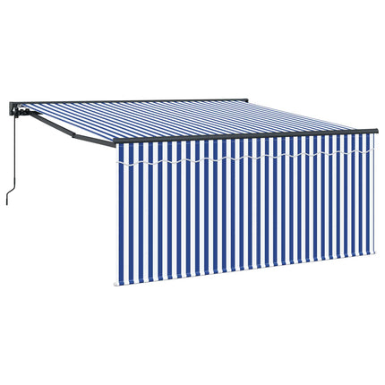 Udtrækkelig markise Blå og Hvid 300 x 250 cm