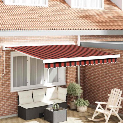 Udtrækkelig markise Rød og Sort 300 x 250 cm