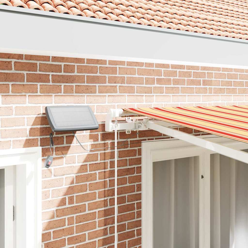 Utrækkelig Markise Gul og orange 300 x 250 cm Stof og stål