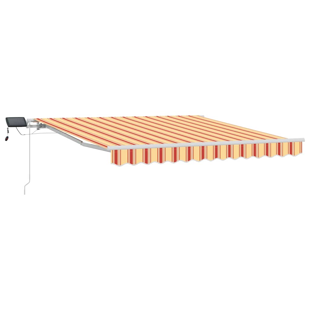 Utrækkelig Markise Gul og orange 300 x 250 cm Stof og stål