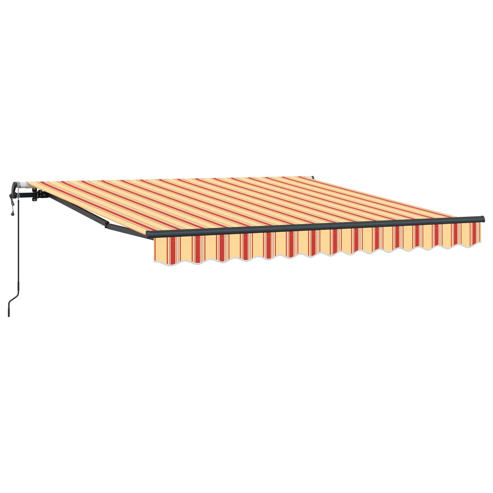 Udtrækkelig markise Gul og orange 300 x 250 cm