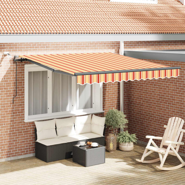 Markiseduge Gul og orange 300 x 250 cm Polyester