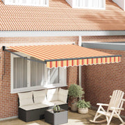 Udtrækkelig markise Gul og orange 300 x 250 cm