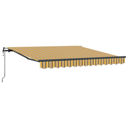 Udtrækkelig markise Flerfarvet 300 x 250 cm Stof og aluminium