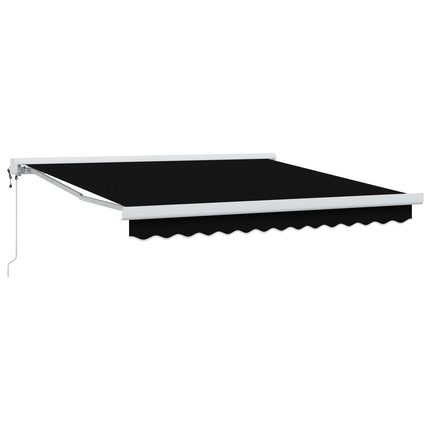 Udtrækkelig markise Sort 300 x 250 x 165 cm Stof og Metal