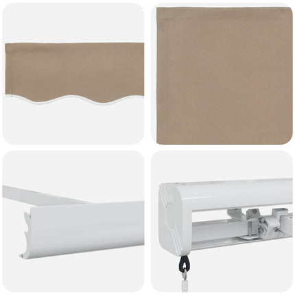 Udtrækkelig markise Beige 300 x 250 cm Canvas og Aluminium