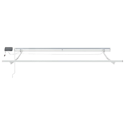 Udtrækkelig markise Hvid 300 x 250 cm Stof og aluminium