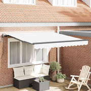 Utrækkelig Markise Hvid 300 x 250 cm Stof og aluminium